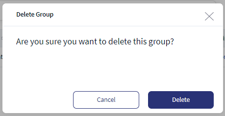 Delete Group Delete Group